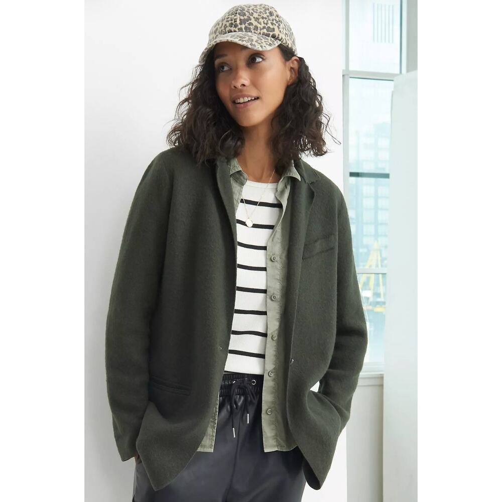Anthropologie Rani Sweater Blazer Cotton Wool Blend Size XSP